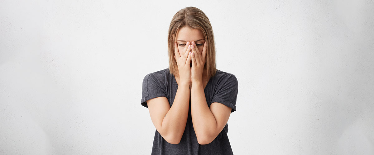 Person in the process of healing through trauma with professional support