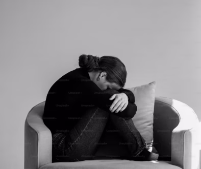 Person improving self-esteem in counseling therapy session
