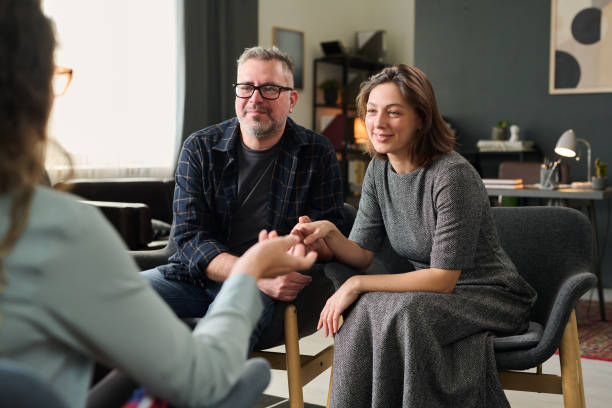 Couple in a counseling session with a therapist for couples counseling in Tennessee